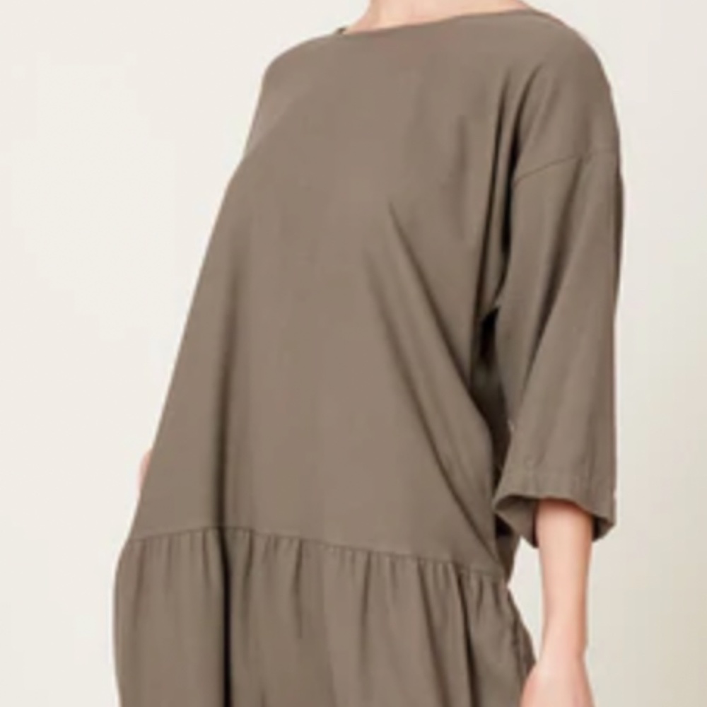 Black Crane Easy Dress